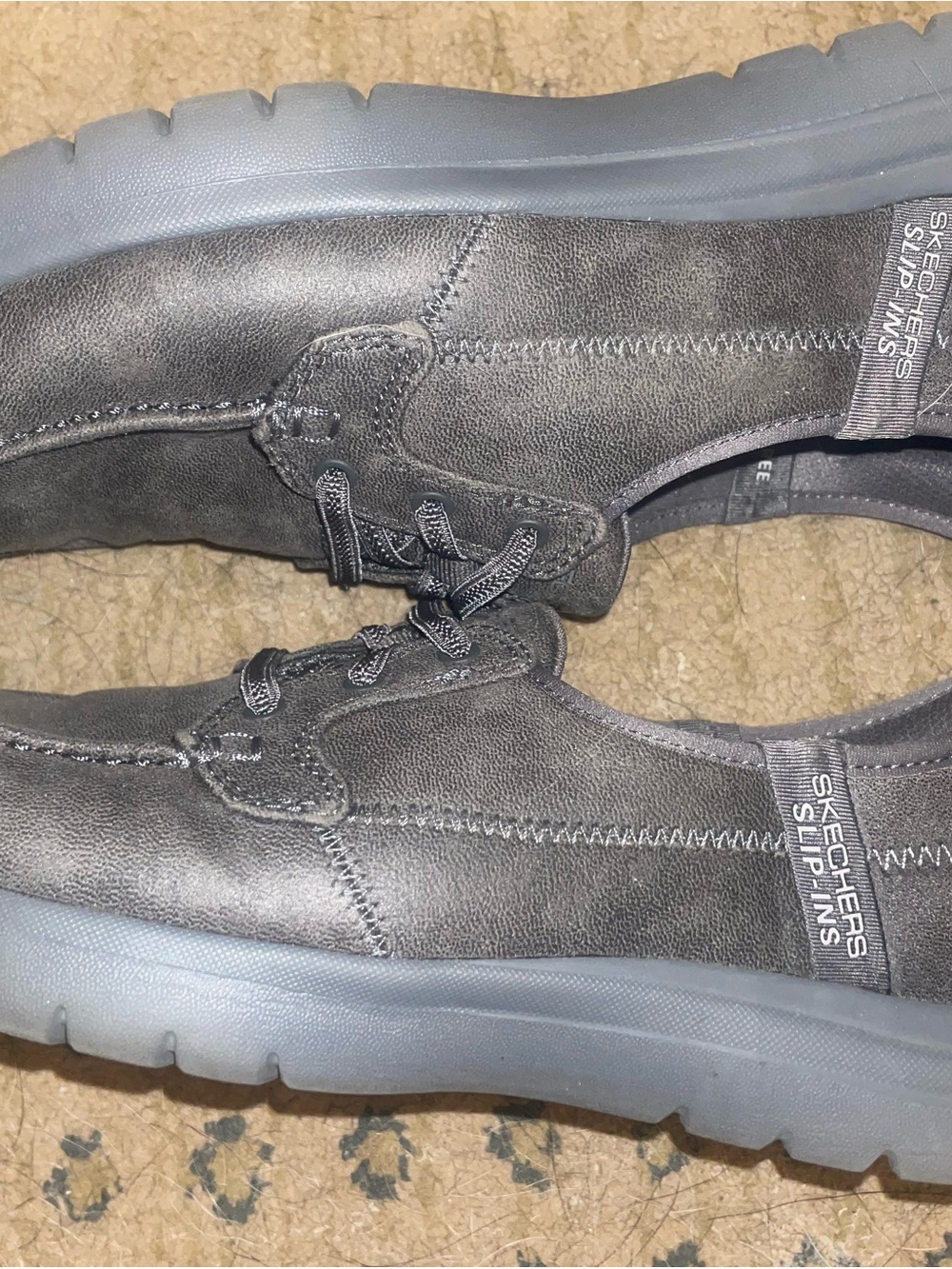 Skechers Women's Slip-Ins Casual Loafers - Gray - Picture 3 of 9